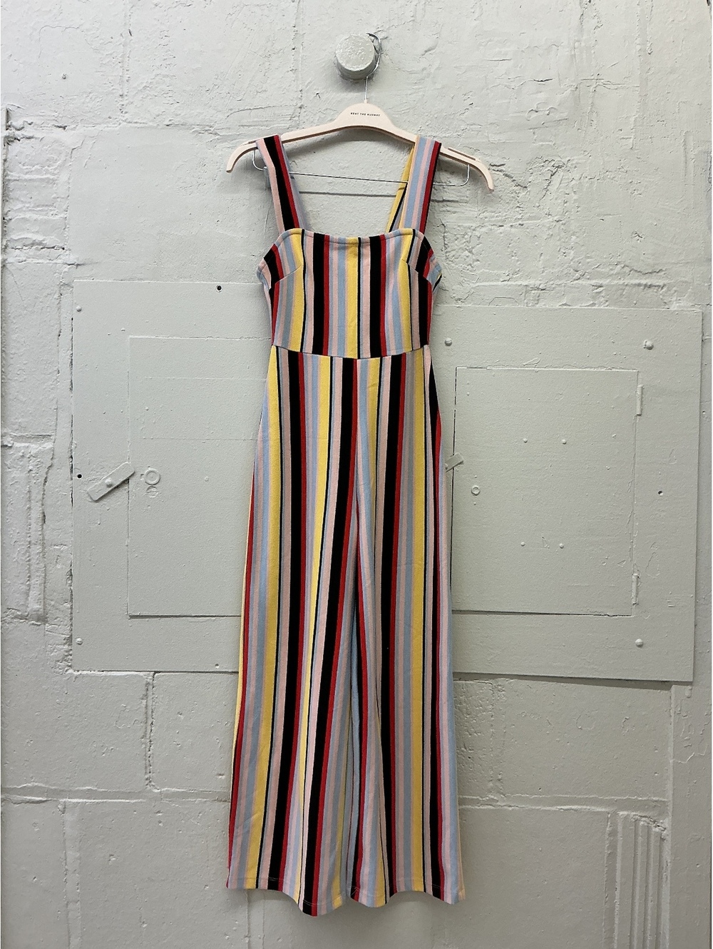 Urban Outfitters soft knit Striped patterned Wide-Leg Jumpsuit